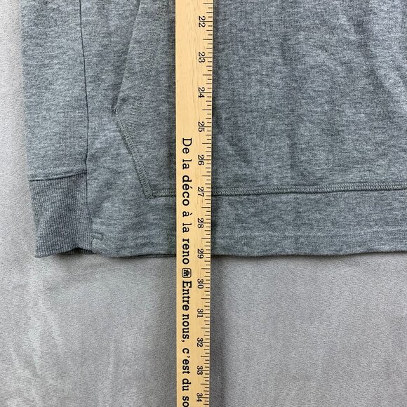 Gymshark Men Sweater Medium Gray Hoodie Long Sleeve Raglan Pullover Bodybuilding - Picture 5 of 7